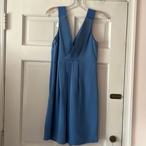 J. Crew Cornflower Blue Silk Dress